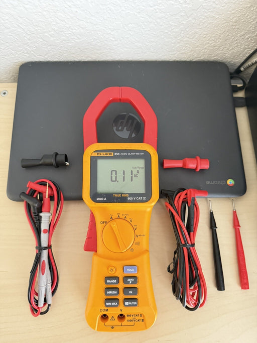 FLUKE 355 TRUE RMS 2000 A CLAMP METER AC / DC/ FREE SHIPPING (TESTED)