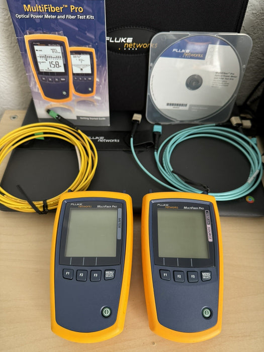 FLUKE NETWORKS MFTK-SM1550 MULTIFIBER PRO 1550 NM SINGLEMODE KIT (FREE SHIPPING)