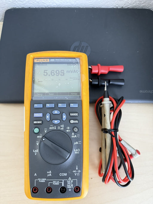 FLUKE 289 TRUE-RMS LOGGING MULTIMETER W/ LEADS (CALIBRATED 2025) SHIPS FREE