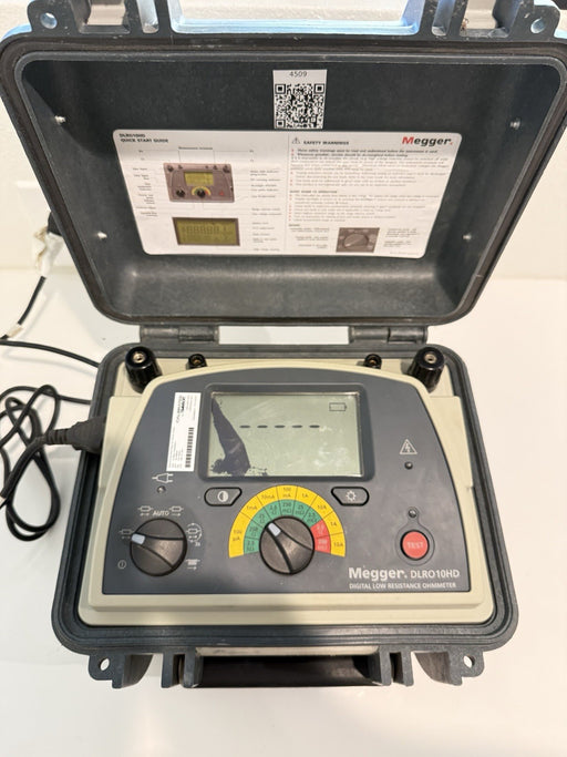 MEGGER DLRO10HD DIGITAL LOW RESISTANCE OHMMETER (SEE PICTURES) READ DESCRIPTION