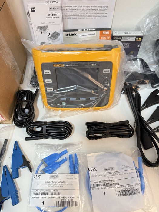 FLUKE 1734/EUS ENERGY LOGGER (NEW FACTORY BOX) CALIBRATED 2025 - SHIPS FAST
