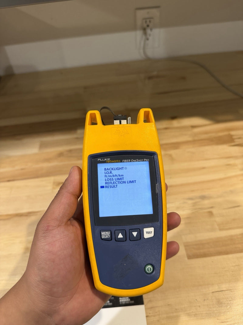 FLUKE NETWORKS FIBER ONESHOT PRO SINGLEMODE TESTER