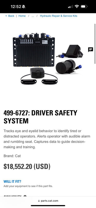 CAT 499-6727 DRIVER SAFETY SYSTEM NEW SEALED