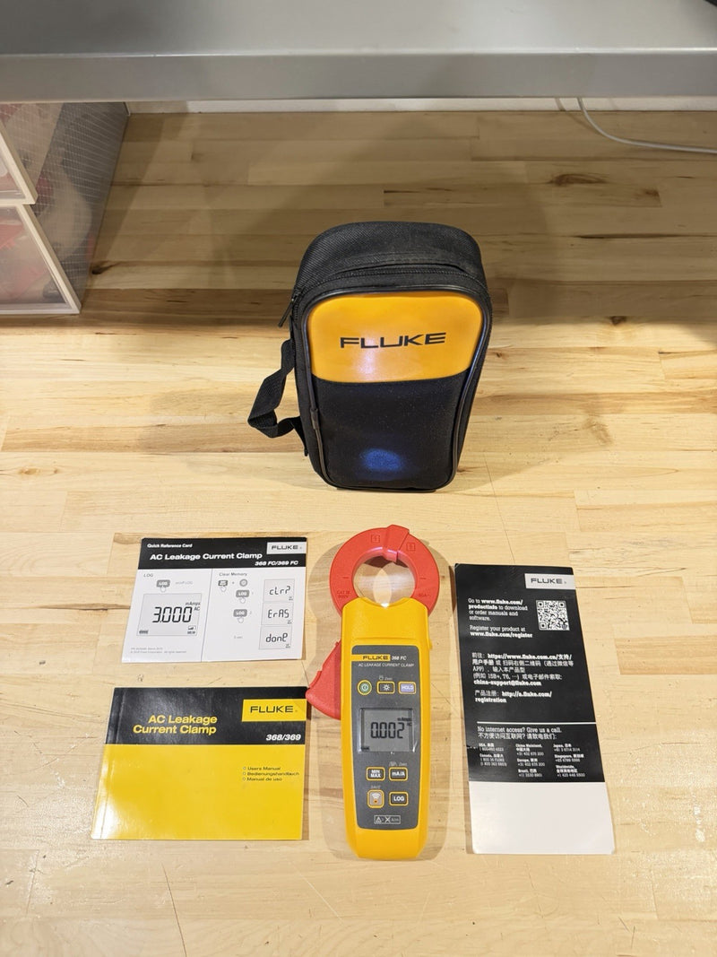 FLUKE 368 FC AC LEAKAGE CURRENT CLAMP FREE SHIPPING