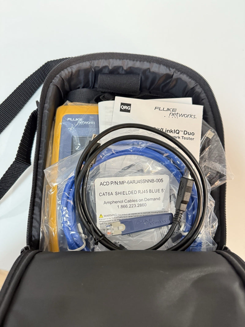 FLUKE NETWORKS LINKIQ-DUO WIFI NETWORKS TESTER MFD-2025 /SHIPS FREE