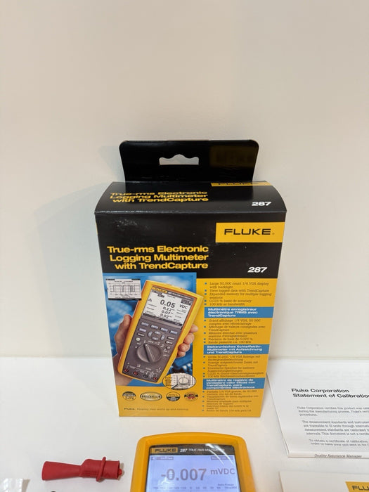FLUKE 287 TRUE RMS ELECTRONIC LOGGING DIGITAL MULTIMETER (NEW FACTORY SEALED)
