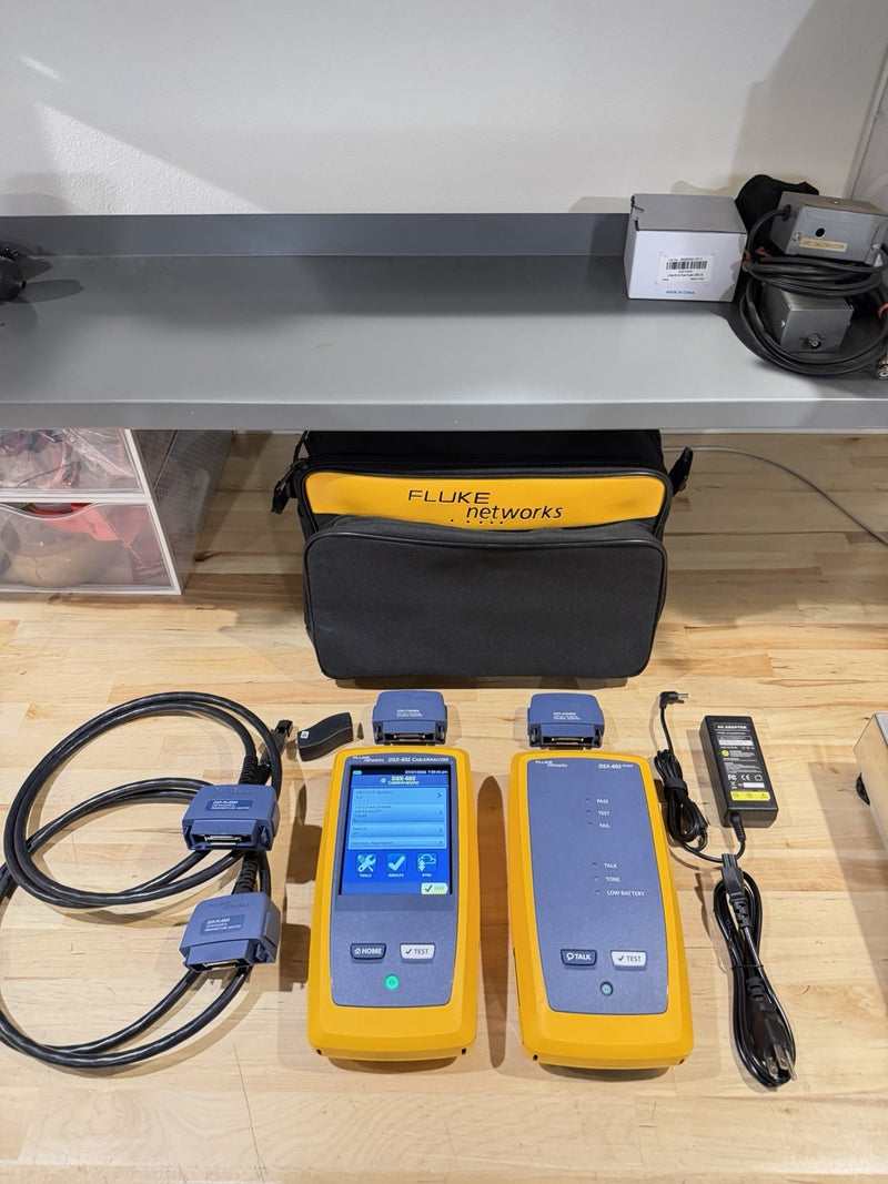 FLUKE NETWORKS DSX-602 PRO 500MHZ CABLE ANALYZER V2 WITH WIFI TESTED