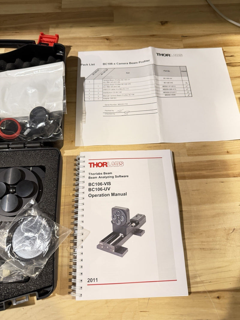 THORLABS BC106N-VIS CAMERA BEAM PROFILER