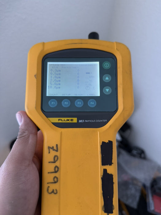 FLUKE 983 PARTICLE COUNTER AIR QUALITY METER HVAC IAQ TESTED