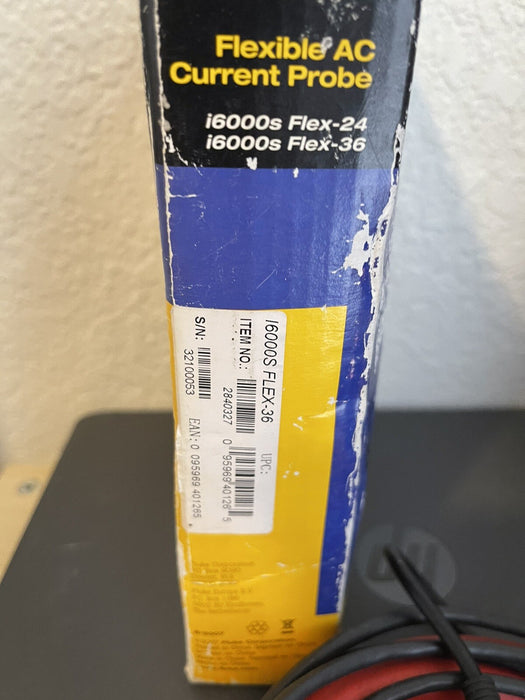 FLUKE AC CURRENT PROBE FLEXIBLE INDUSTRIAL I6000S FLEX-36