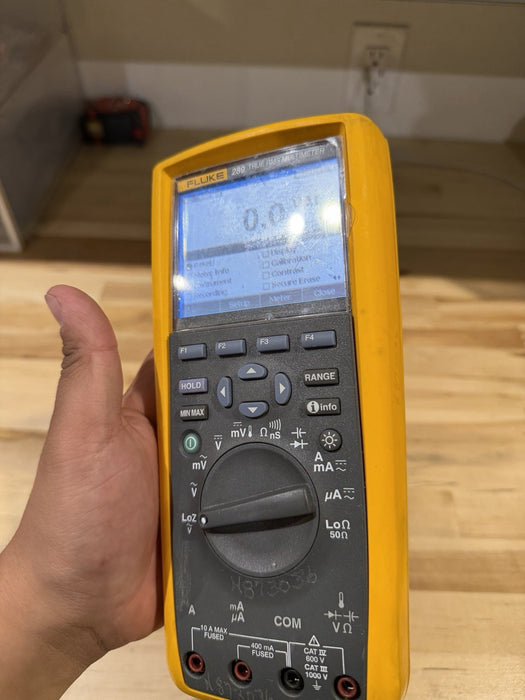 FLUKE 289 TRUE RMS ELECTRONIC LOGGING DIGITAL MULTIMETER W/ LEADS & CLIPS #9