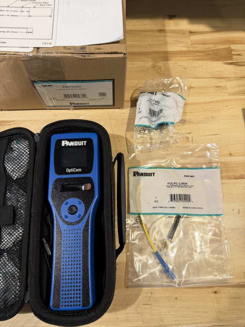 PANDUIT OPTICAM 2 TERMINATION TOOL KIT FOCTT2-KIT FIBER OPTIC TOOL (NEW SEALED)