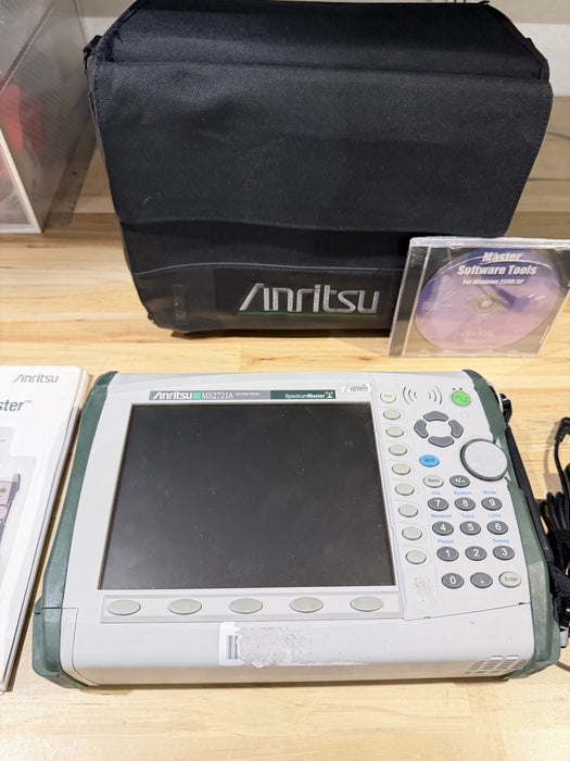 ANRITSU MS2721A SPECTRUM MASTER ANALYZER  W/ CHARGER & MANUAL (TESTED)SHIPS FREE
