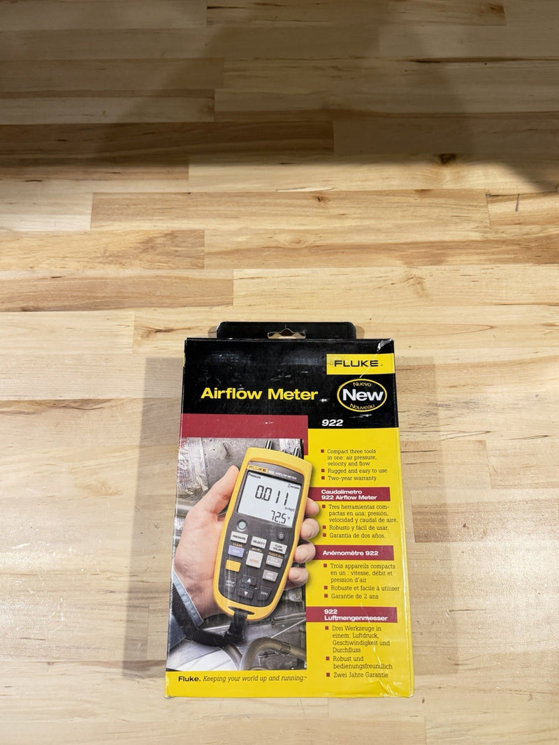 FLUKE 922 AIRFLOW METER WITH ACCESSORIES