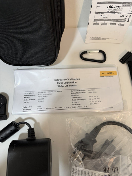 FLUKE 729-150G AUTOMATIC PRESSURE CALIBRATOR CALIBRATED 2024 NEW SEALED
