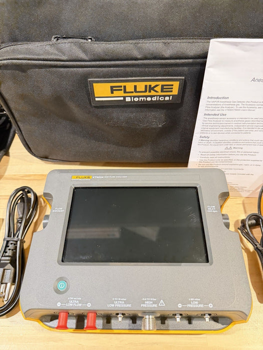 FLUKE VT900A GAS FLOW ANALYZER W/VAPOR & CHARGER-FREE SHIPPING (TESTED)