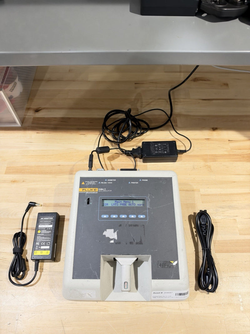 FLUKE INDEX 2 SPO2 SIMULATOR W/ ACCESSORIES (TESTED) SHIPS FREE