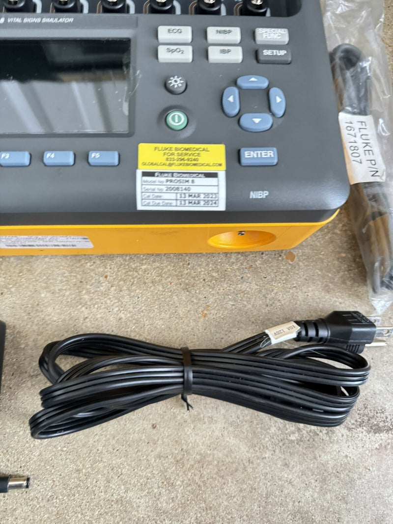FLUKE BIOMEDICAL PROSIM 8 VITAL SIGNS SIMULATOR CALIBRATED 2024