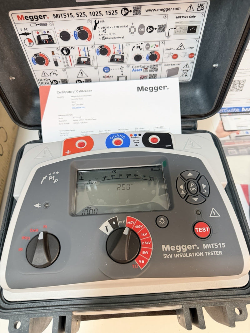 MEGGER MIT515 5KV INSULATION TESTER KIT W/ ACCESSORIES (NEW SEALED) SHIPS FREE