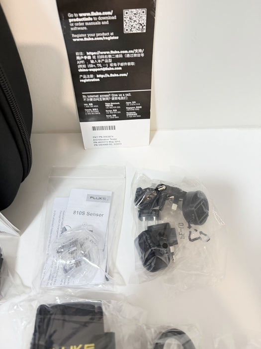 FLUKE 810 VIBRATION TESTER KIT & ACCESSORIES (NEW SEALED) FREE SHIPPING