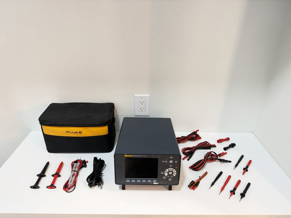 FLUKE NORMA 4000 POWER ANALYZER WITH LEADS & ACCESSORIES TESTED