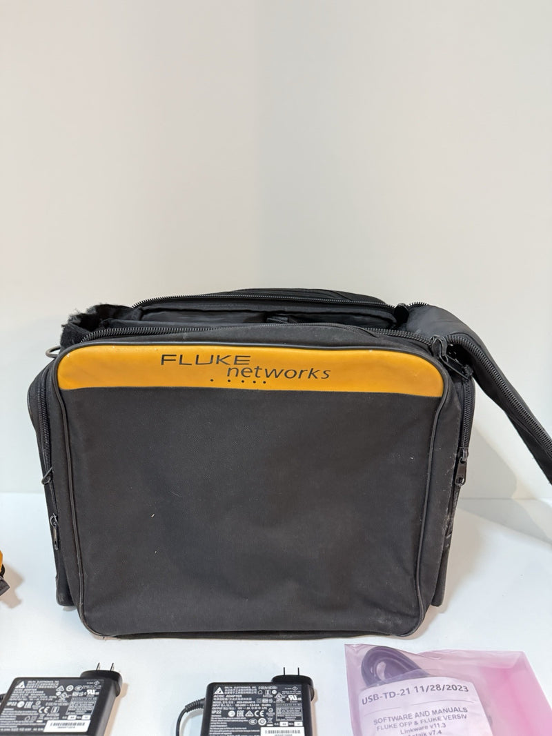 FLUKE NETWORKS VERSIV MAINFRAME & REMOTE WITH BAG & ACCESSORIES