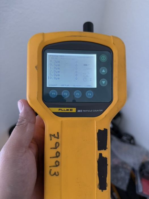 FLUKE 983 PARTICLE COUNTER AIR QUALITY METER HVAC IAQ TESTED