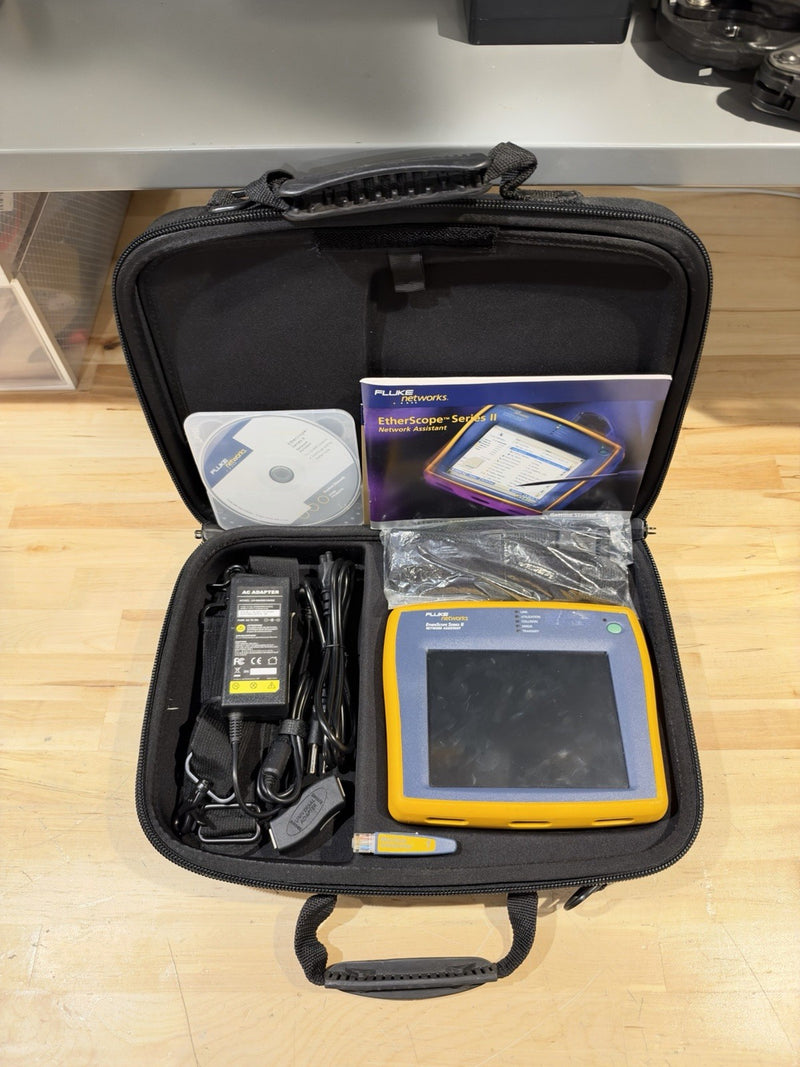 FLUKE NETWORKS ETHERSCOPE SERIES II NETWORK ASSISTANT KIT - SHIPS FAST