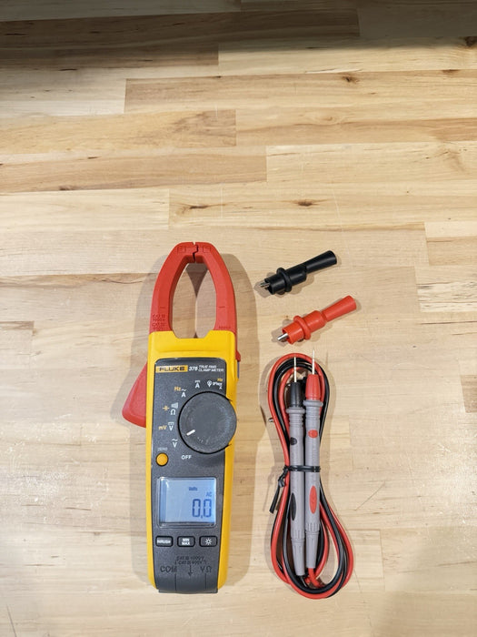 FLUKE 376 WIRELESS TRUE RMS AC/DC CLAMP METER W/LEADS - SHIPS FAST