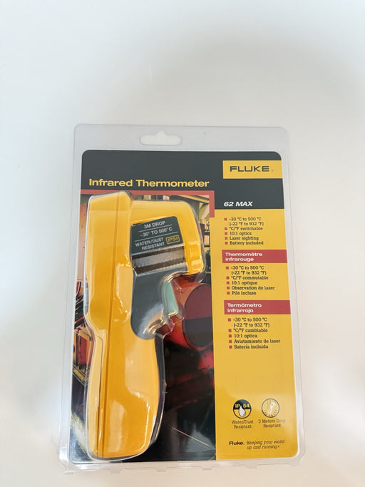 FLUKE 62 MAX INFRARED THERMOMETER (NEW FACTORY SEALED) SHIPS FAST