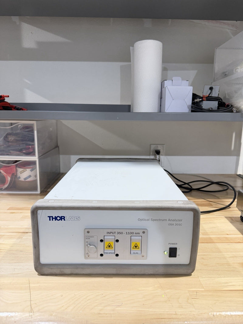 THORLABS OSA201C OPTICAL SPECTRUM ANALYZER INPUT 350–1100NM & CHARGER TESTED
