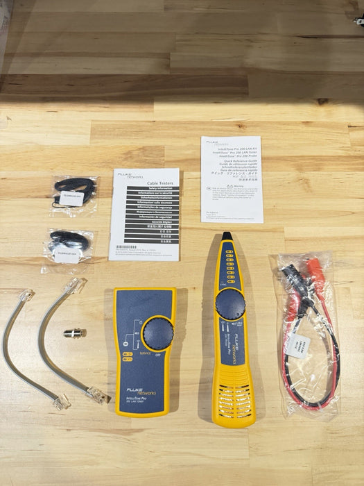 FLUKE NETWORKS INTELLITONE PRO 200 LAN TONER & PROBE Kit MT-8200-60-KIT
