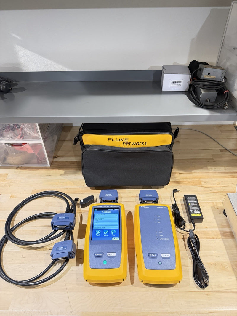 FLUKE NETWORKS DSX-602 PRO 500MHZ CABLE ANALYZER V2 WITH WIFI TESTED