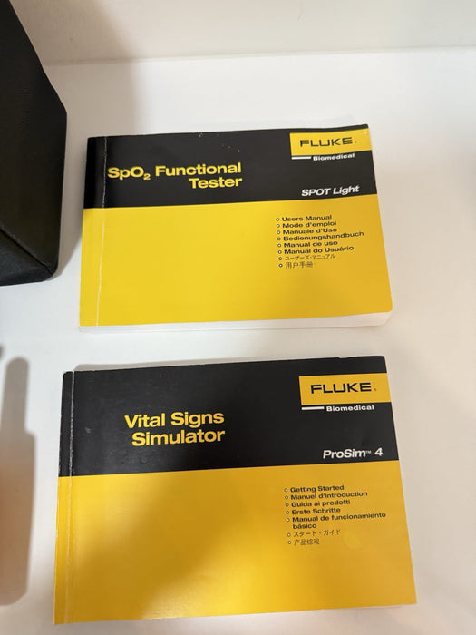 FLUKE BIOMEDICAL PROSIM 4 & SPOT LIGHT KIT W/ BAG & CHARGER (TESTED) SHIPS FAST