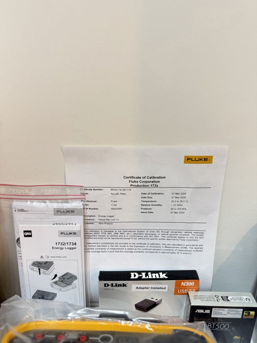 FLUKE 1734/EUS ENERGY LOGGER CALIBRATED 2026