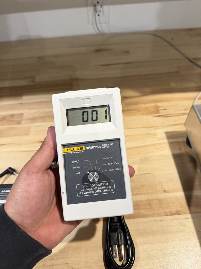 FLUKE BIOMEDICAL DPM2PLUS PRESSURE METER TESTED