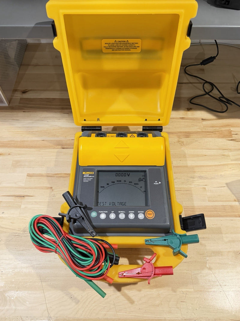 FLUKE 1550B MEGOHMMETER HIGH VOLTAGE INSULATION TESTER W/ LEADS - TESTED