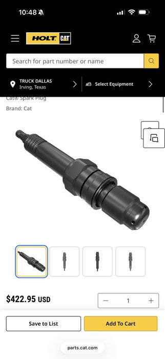 CAT 602-7619 GAS ENGINE IGNITION SPARK PLUG (NEW FACTORY SEALED) - GENUINE OEM
