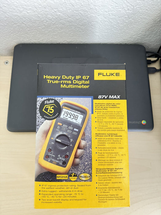 FLUKE 87V MAX HEAVY DUTY IP 67 TRUE-RMS DIGITAL MULTIMETER (MFG-2024) NEW SEALED