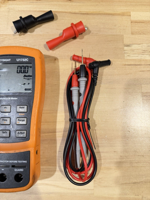 KEYSIGHT U1732C HANDHELD LCR METER WITH LEADS TESTED