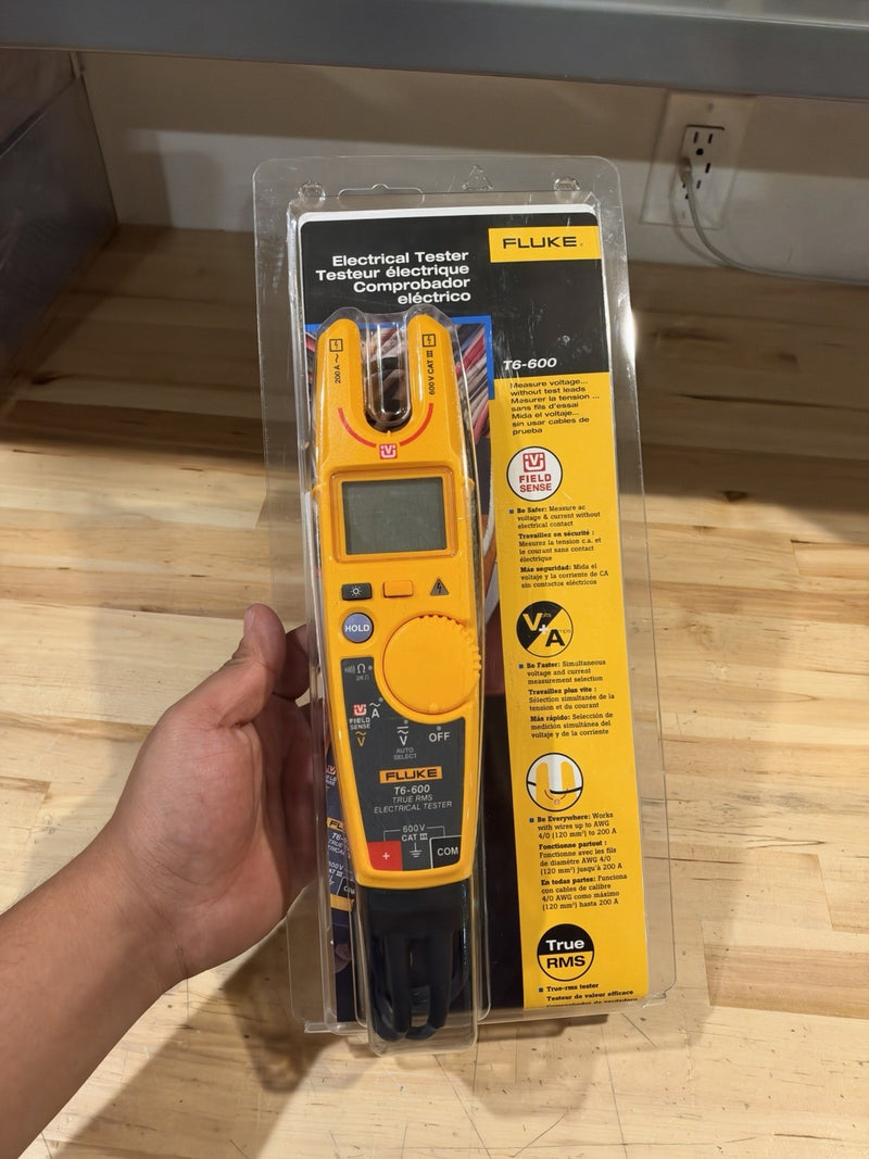 FLUKE T6-600 ELECTRICAL TESTER 600V CAT III (TESTED) SHIPS FAST NEW