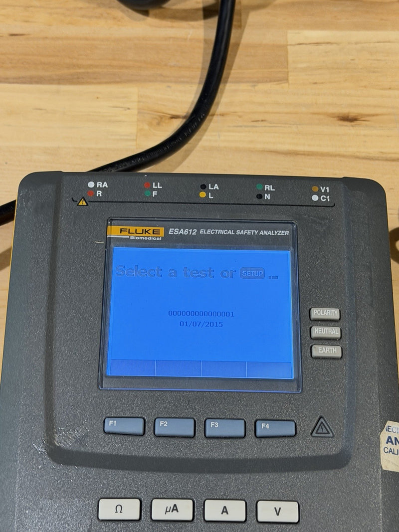 FLUKE ESA615 230V ELECTRICAL SAFETY ANALYZER TESTER WITH LEADS & CHARGER TESTED