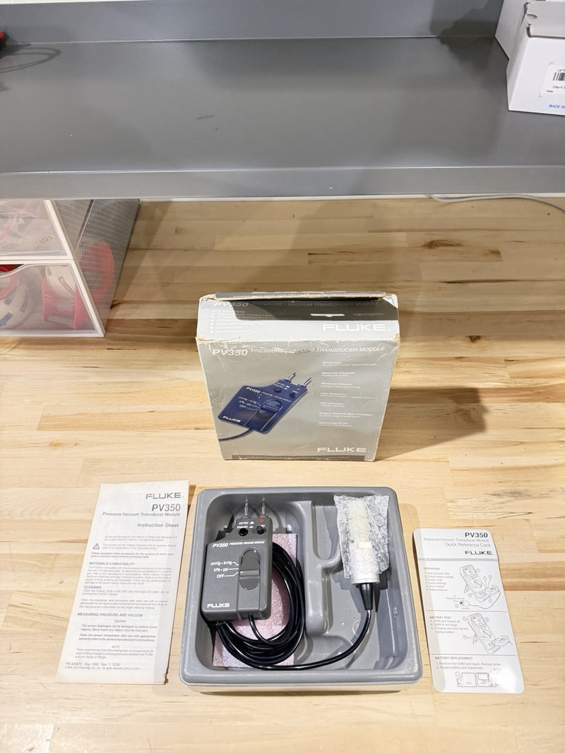 FLUKE PV350 PRESSURE VACUMM TRANSDUCER MODULE TESTED
