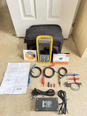 FLUKE 123B INDUSTRIAL SCOPEMETER HAND-HELD OSCILLOSCOPE 20 MHZ