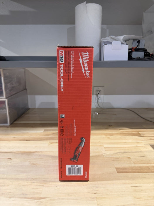 MILWAUKEE 2667-20 M18 2-SPEED 1/4" RIGHT ANGLE IMPACT DRIVER TOOL ONLY (NEW)