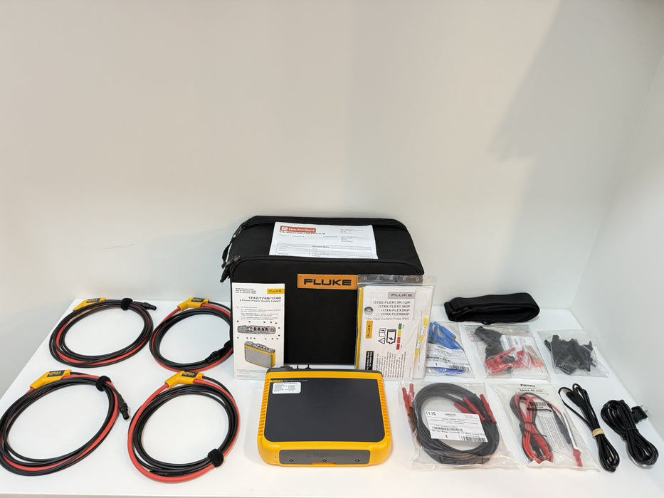 FLUKE 1748 3 PHASE POWER QUALITY LOGGER CALIBRATED 2027 TESTED