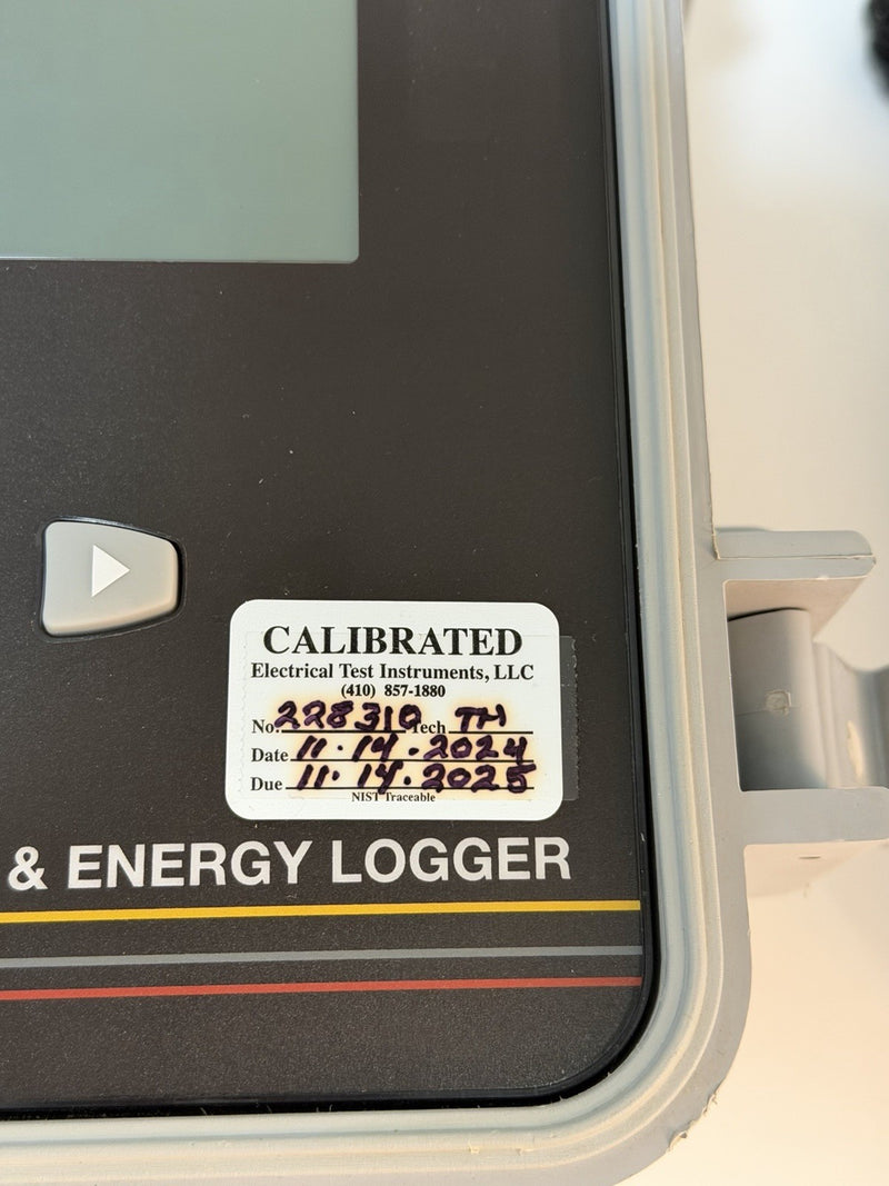 AEMC PEL 105 POWER & ENERGY LOGGER CALIBRATED 2025