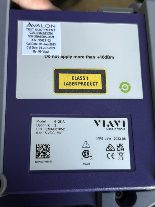 VIAVI ONEADVISOR ONA800A WITHOTDR 4126 CALIBRATED 2025 TESTED