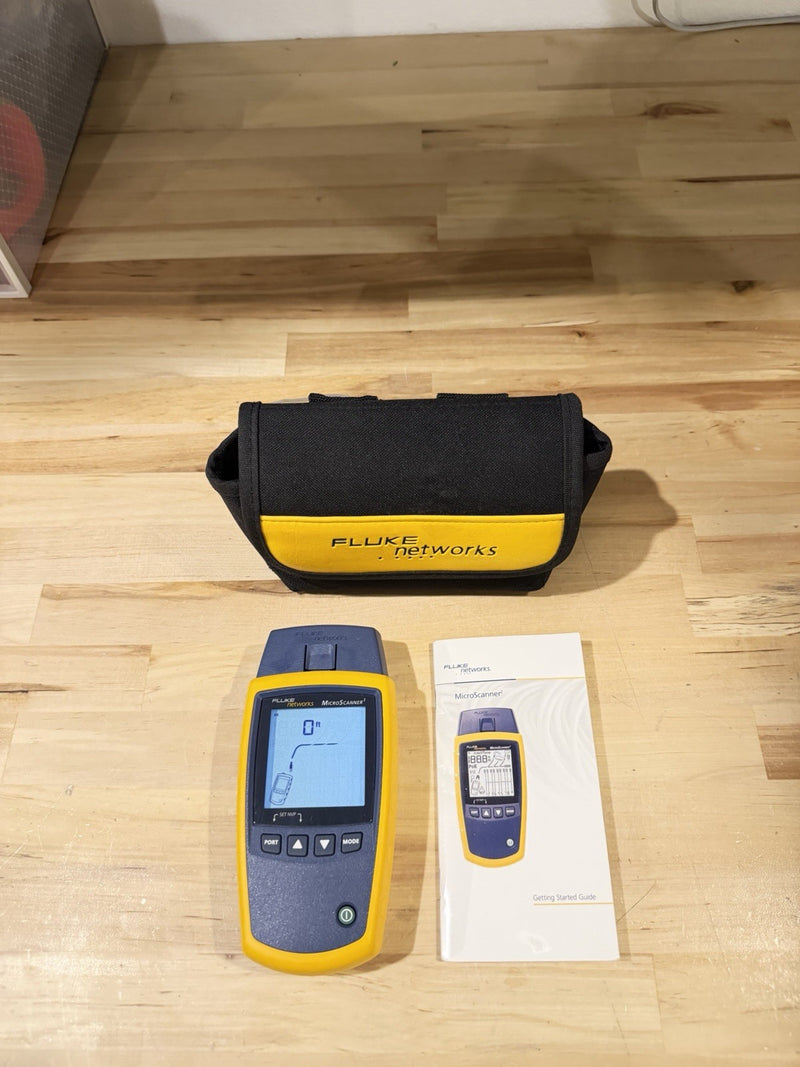 FLUKE NETWORKS MICROSCANNER 2 CABLE VERIFIER TESTED