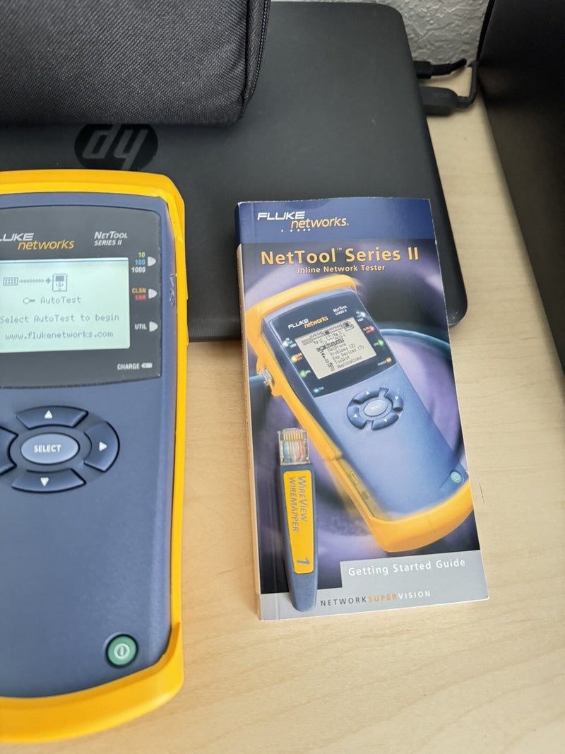FLUKE NETWORKS NETTOOL SERIES II INLINE NETWORK TESTER 10/100/1000 INTELLITONE
